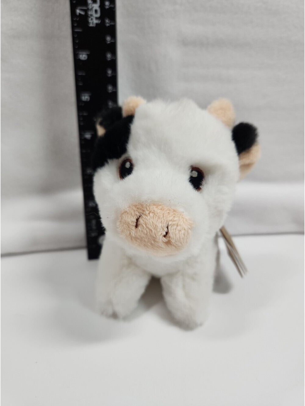 Aurora Eco Nation Cow Plush Stuffed Animal Toy Black White Farm Animal